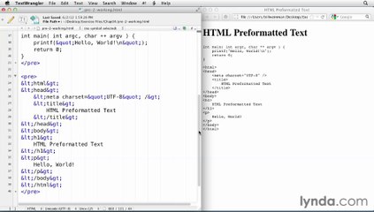 25 - Exploring preformatted text