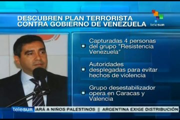 Detenidos cuatro sujetos que pretendían sembrar el terror en Venezuela