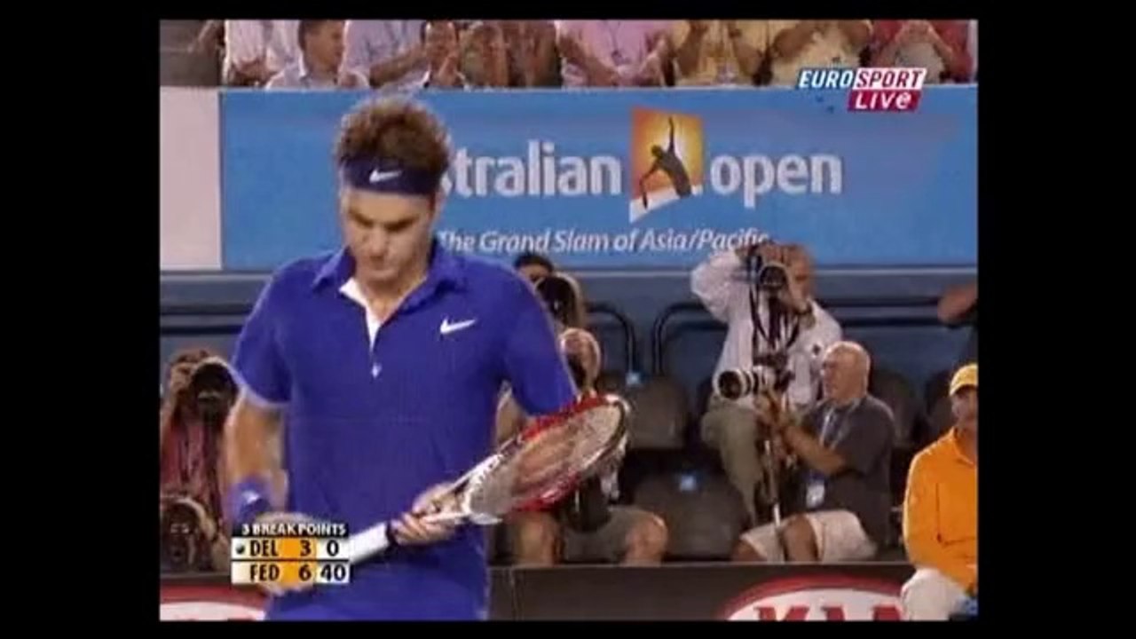 Fed - Del Potro 2009 AO QF