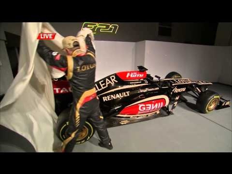 ロータス2013年F1マシンE21発表会