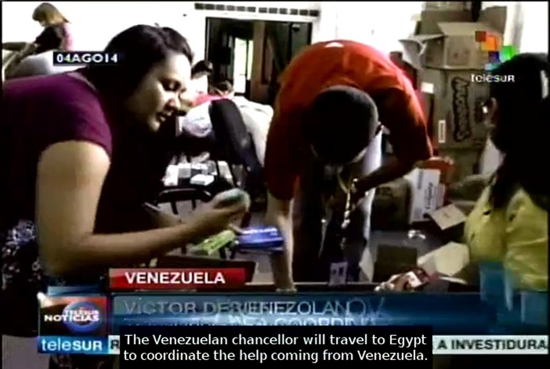 Venezuelans continue providing humanitarian help to Gaza