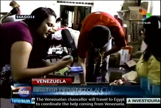 Venezuelans continue providing humanitarian help to Gaza