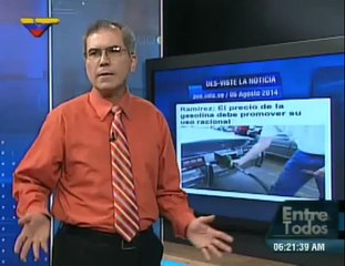(Vídeo) Entre Todos con Luis Guillermo García del 06.08.2014 (1/3)