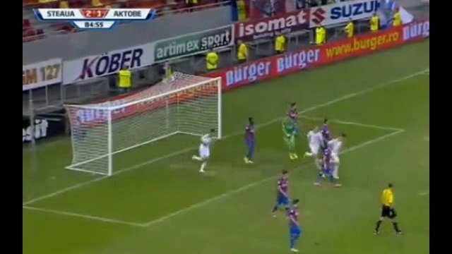 Steaua Bucuresti vs Aktobe 2-1 Toate Golurile UEFA Champions League 2014 Rezumat