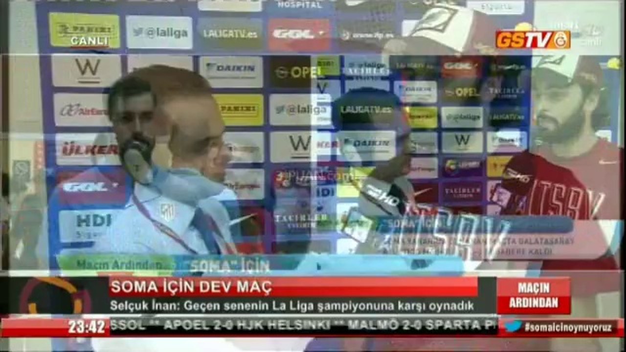 Selçuk İnan'ın Atletico Madrid maçından sonra yaptığı açıklamalar