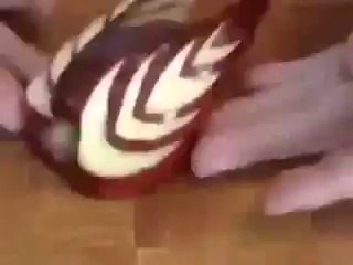 Amazing Art  making apple swan