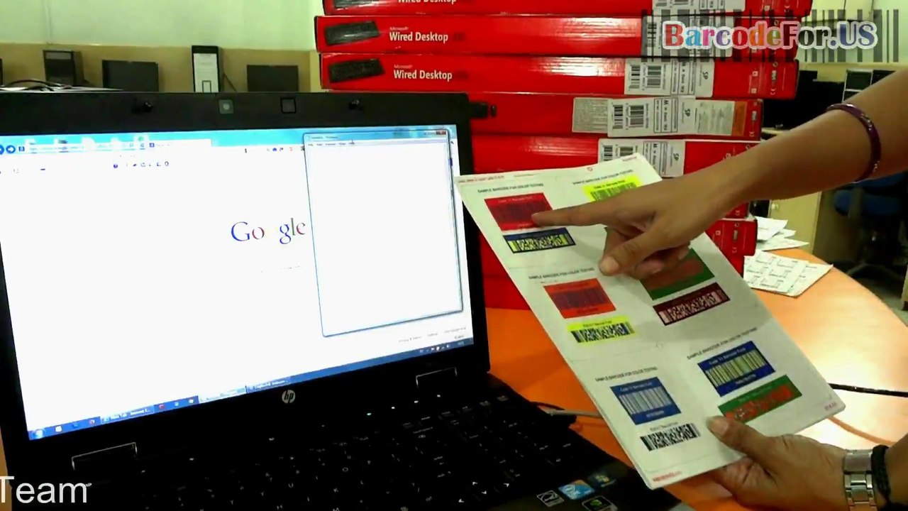 Generate colorful barcodes