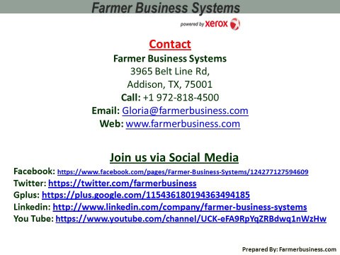 Buy Sharp Copiers – Printers in Dallas, Texas from Farmer Business Systems