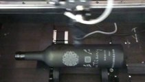 bottle laser engraving, glass laser engraving, CO2 laser engraving machine, laser engraver, rotary attachment device