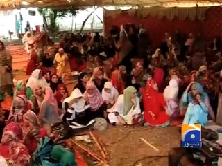 Sit-in OutSide Qadri Residence-07 Aug 2014