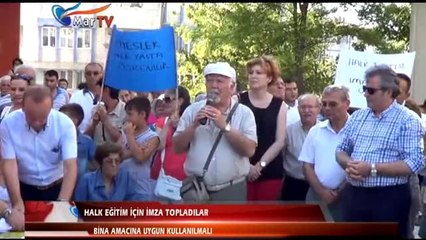 HALK EĞİTİM İÇİN İMZA TOPLADILAR