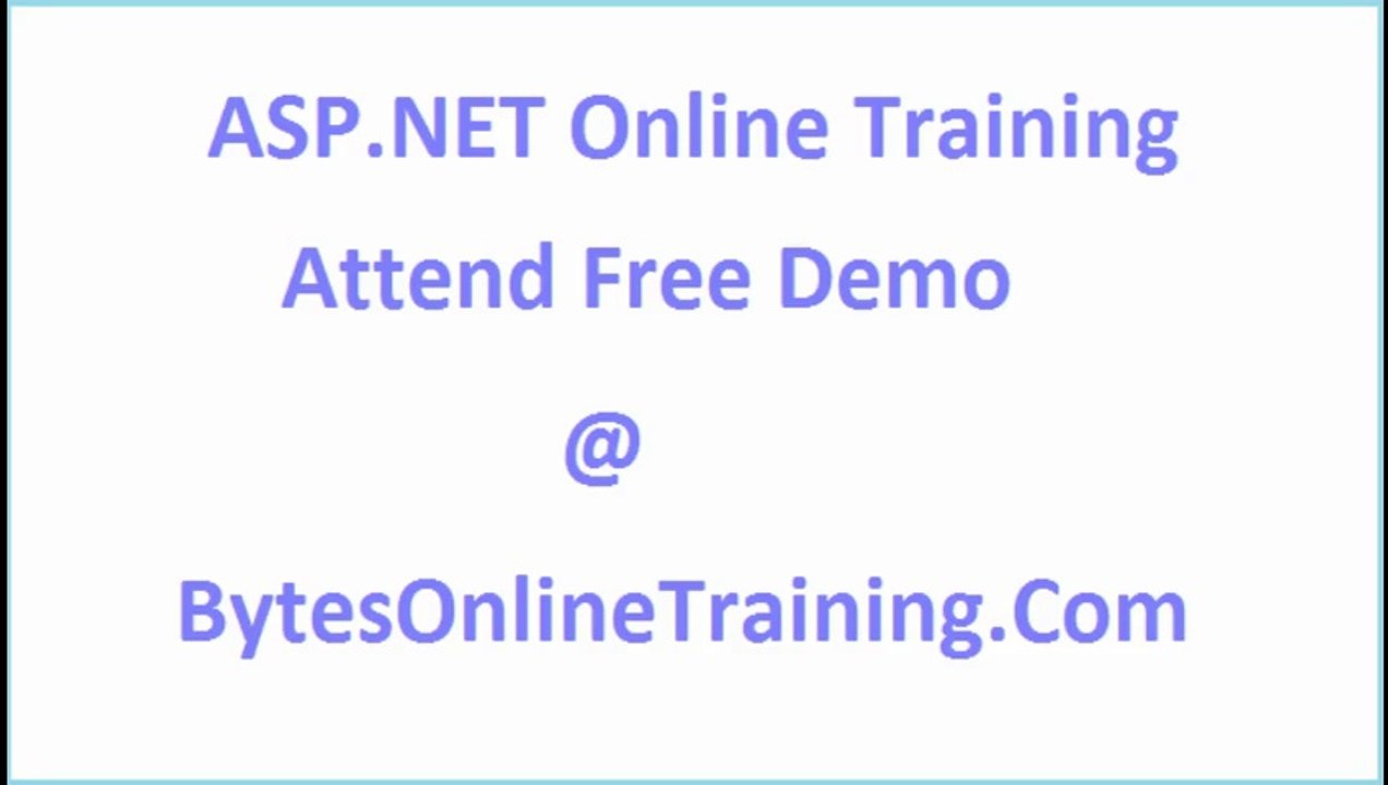 ASP.NET Online Training