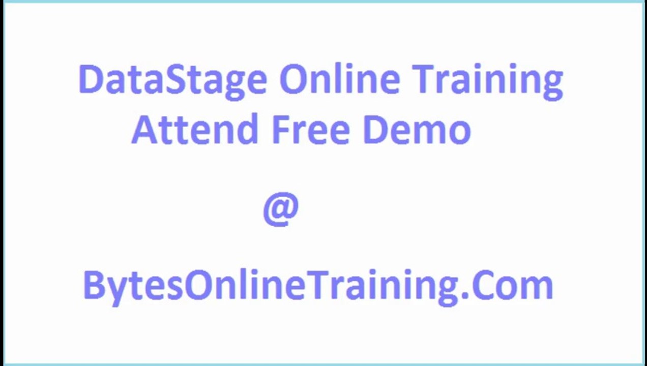Data stage Online Training
