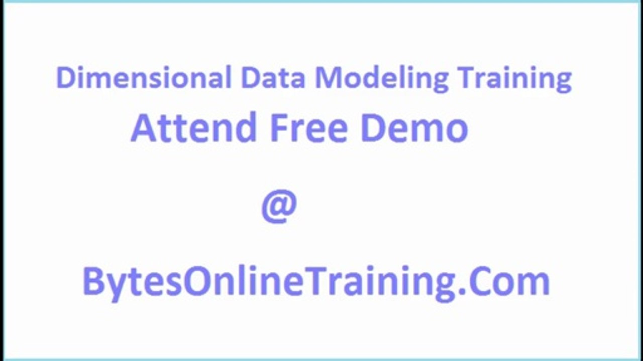 Dimensional Data modeling Online Training