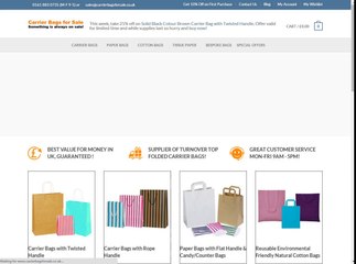 Bespoke Printed bags At Carrier Bags For Sale