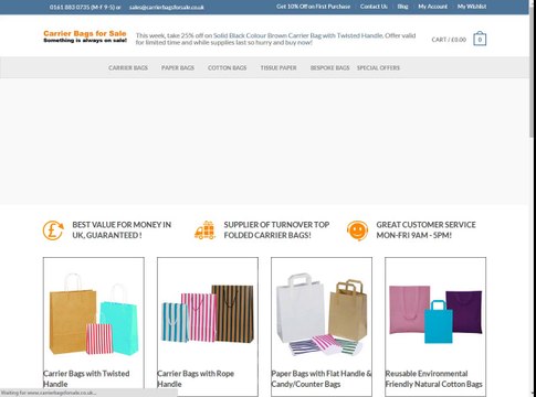 Bespoke Printed bags At Carrier Bags For Sale