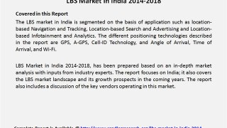 LBS Market in India 2014-2018
