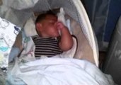 Baby Hits Himself During Sleep