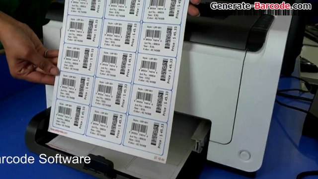 Printing barcodes with the laser printer