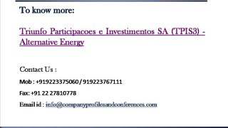 Triunfo Participacoes e Investimentos SA (TPIS3)