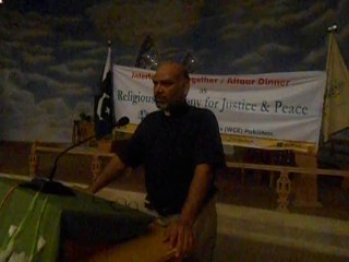 Speech for peace among the majority community.