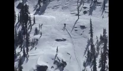 Climbing the Mountain on Snowmobile Gone Wrong
