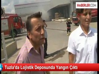 Tuzla'da Lojistik Deposunda Yangın Çıktı