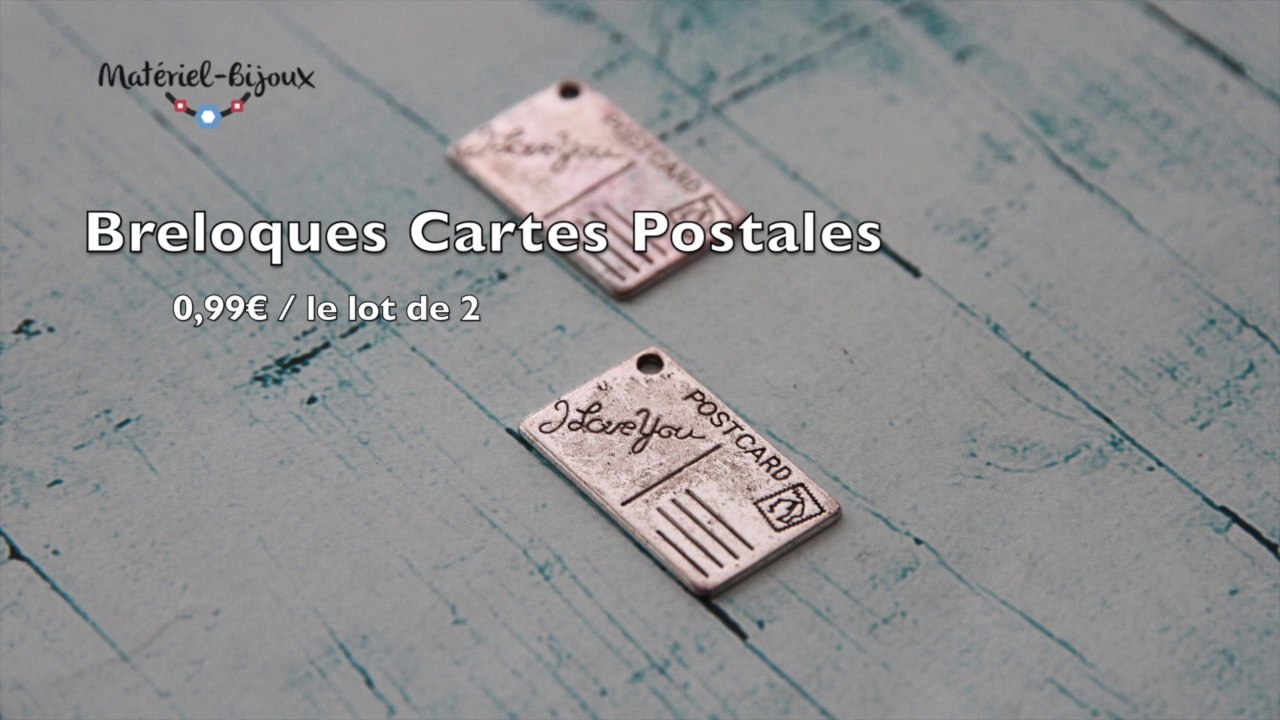 Des breloques cartes postales et nouveautés #32 de materiel-bijoux