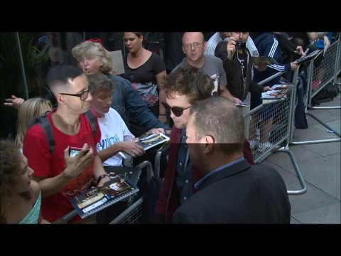 06.08.2014 UK The Rover Fan#2 Robert Arriving at the Q&A Screening at BFI Southbank
