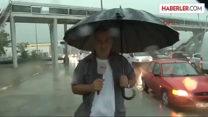 İşte Dha Kamerasına Yansıyan Yıldırımın Düşme Anı !..