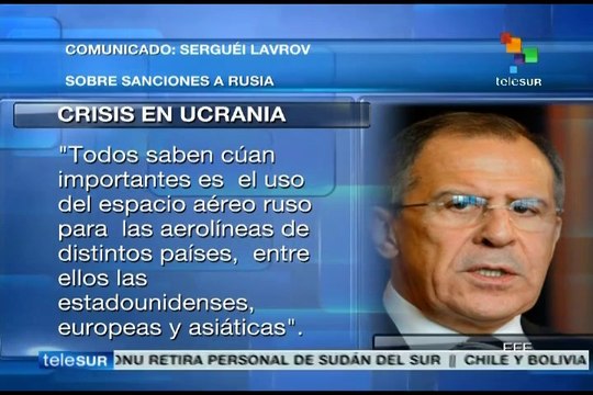 Serguei Lavrov pide a Occidente reconsidere sanciones contra Rusia