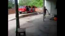 Scooter Burnout Gone Totally Wrong