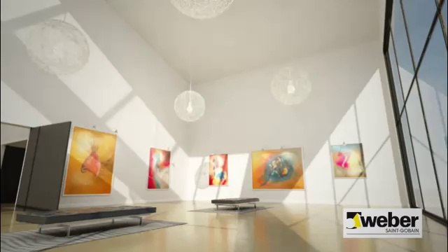 Béton ciré sol coulé minéral décoratif Weber (weber floor 4650)