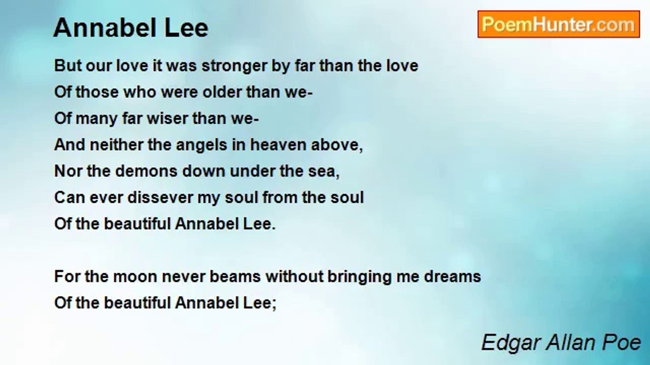 Edgar Allan Poe - Annabel Lee