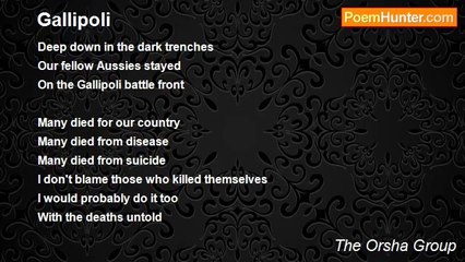 The Orsha Group - Gallipoli