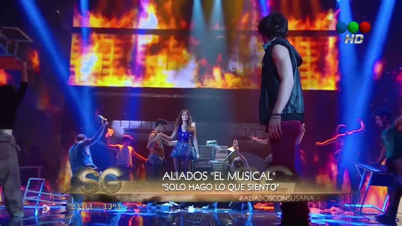 Oriana Sabatini y Julián Serrano en el programa de Susana Gimenez