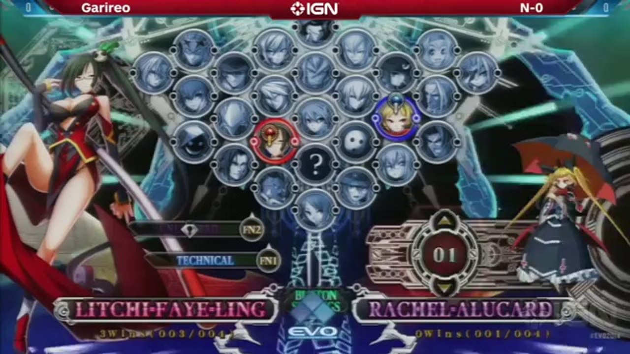 BlazBlue Chrono Phantasma Top 8 Finals - Garireo vs N-O - Evo 2014