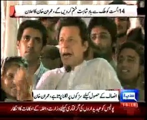 We  will end Nawaz Sharifs monarchy on Aug 14- Imran Khan