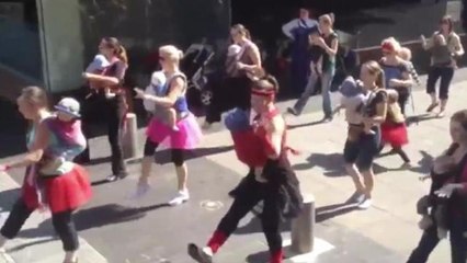 Moms Wear Babies in 'Footloose' Flashmob
