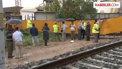 YHT hattına vincin devrilmesi -