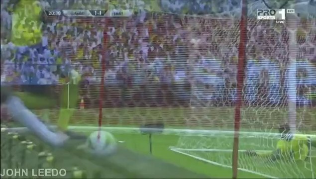 هدف الشباب الأول على النصر كأس السوبر 2014