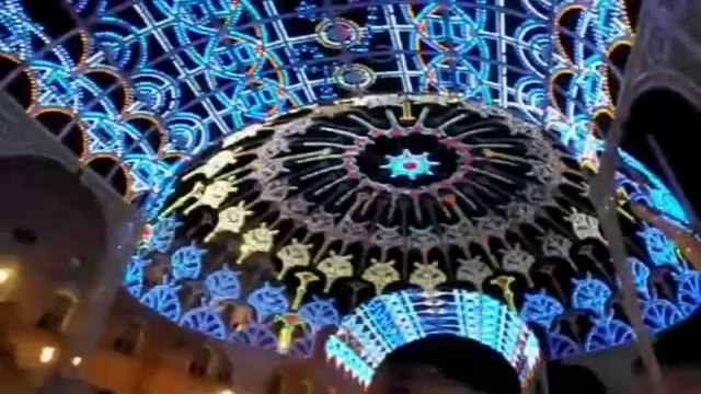 Matera. Accensione luminarie per festa Maria Santissima della Bruna .