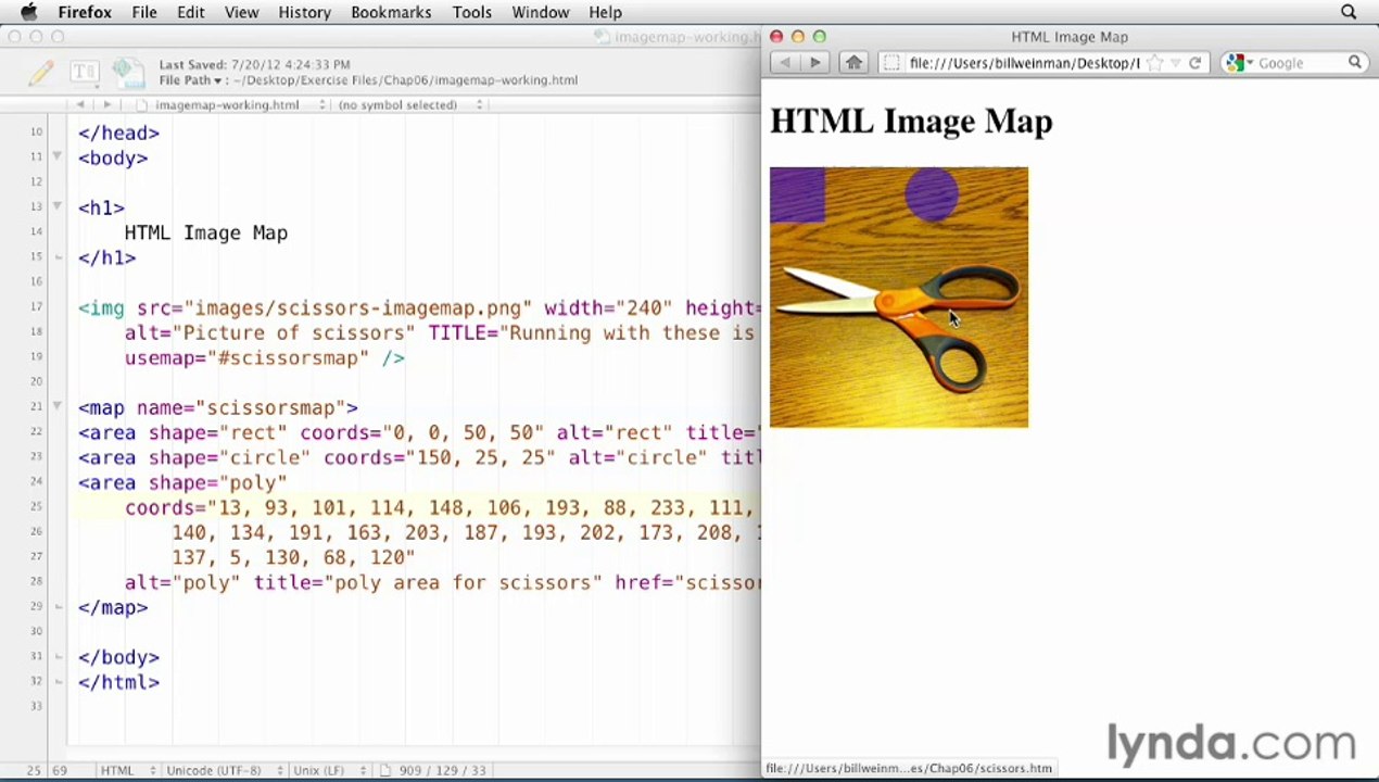 39- Mapping links in an image