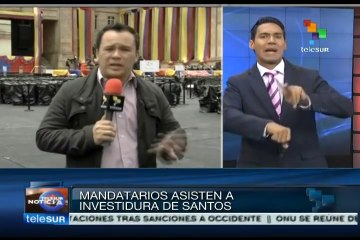 Alistan toma de poder del presidente colombiano Juan Manuel Santos