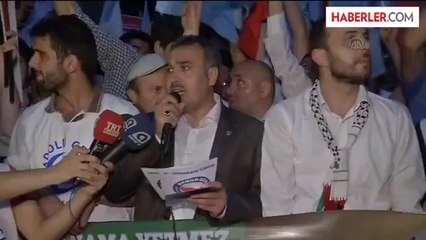 İsrail'in Gazze'ye saldırılarının protesto edilmesi -