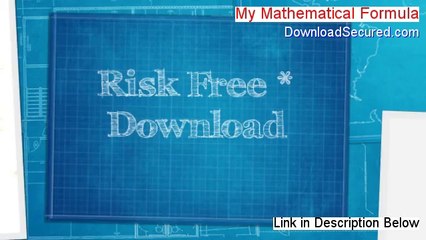 My Mathematical Formula PDF - Get It Now