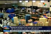 Rusia busca aumentar importaciones con América Latina