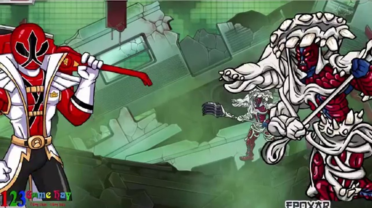 Game siêu nhân thần kiếm 5, Chiến đấu trong tàu điện ngầm - Power Rangers Super Samurai.