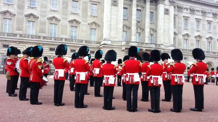 Game of Thrones theme song played by the Queen's guards.