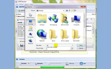 How to rename PDF file with Macro by using A-PDF Rename?